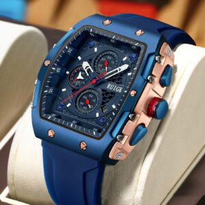RuiGe Brand Watch Outdoor-style Barrel shaped Wristwatch