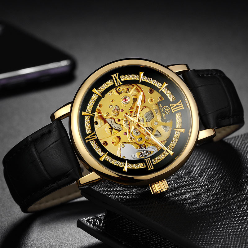 49b7d434-8f47-4e61-99b7-d1c82092c5de.jpg European And American-style Mens Fashionable Hollow-out Mechanical Watch - Image 2