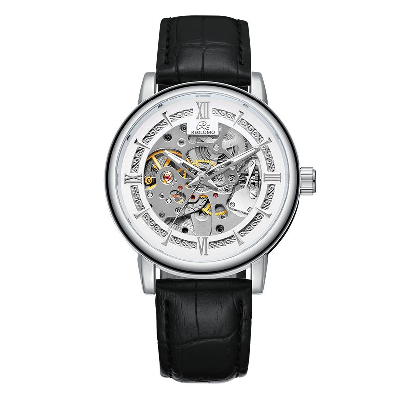 54c15f74-b1a6-4628-81c3-e2d1d94c0b61.jpg European And American-style Mens Fashionable Hollow-out Mechanical Watch - Image 3