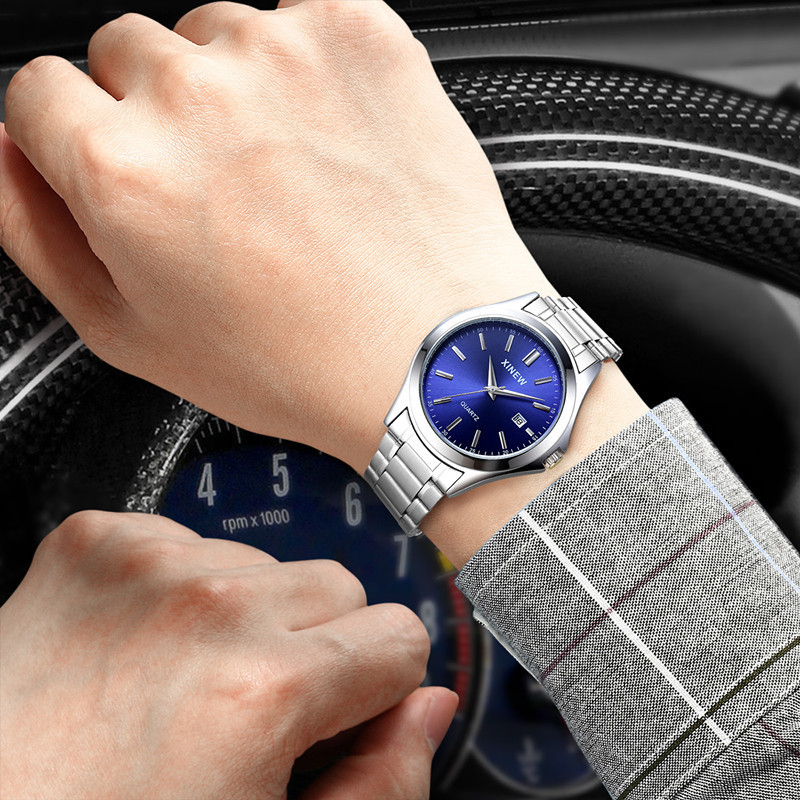 9ecd63ab-3042-4a69-b14f-658bbb3ddcdb.jpg Fashionable Casual Stainless Steel Strap Calendar Quartz Watch - Image 3
